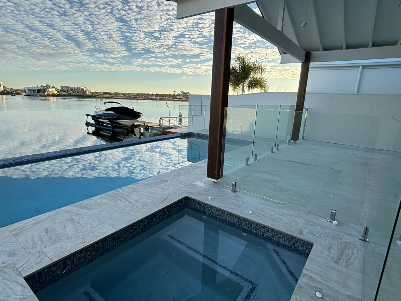 Newport · waterfront pool