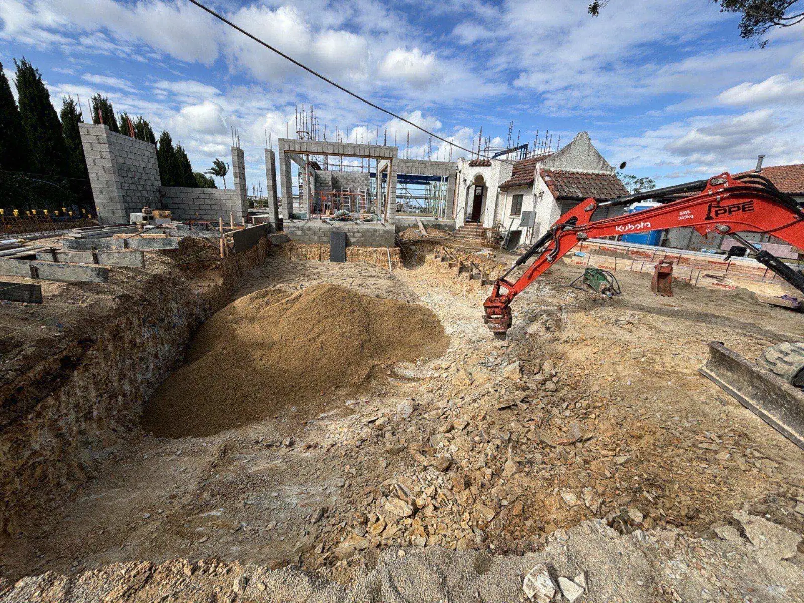 before · excavation · windsor