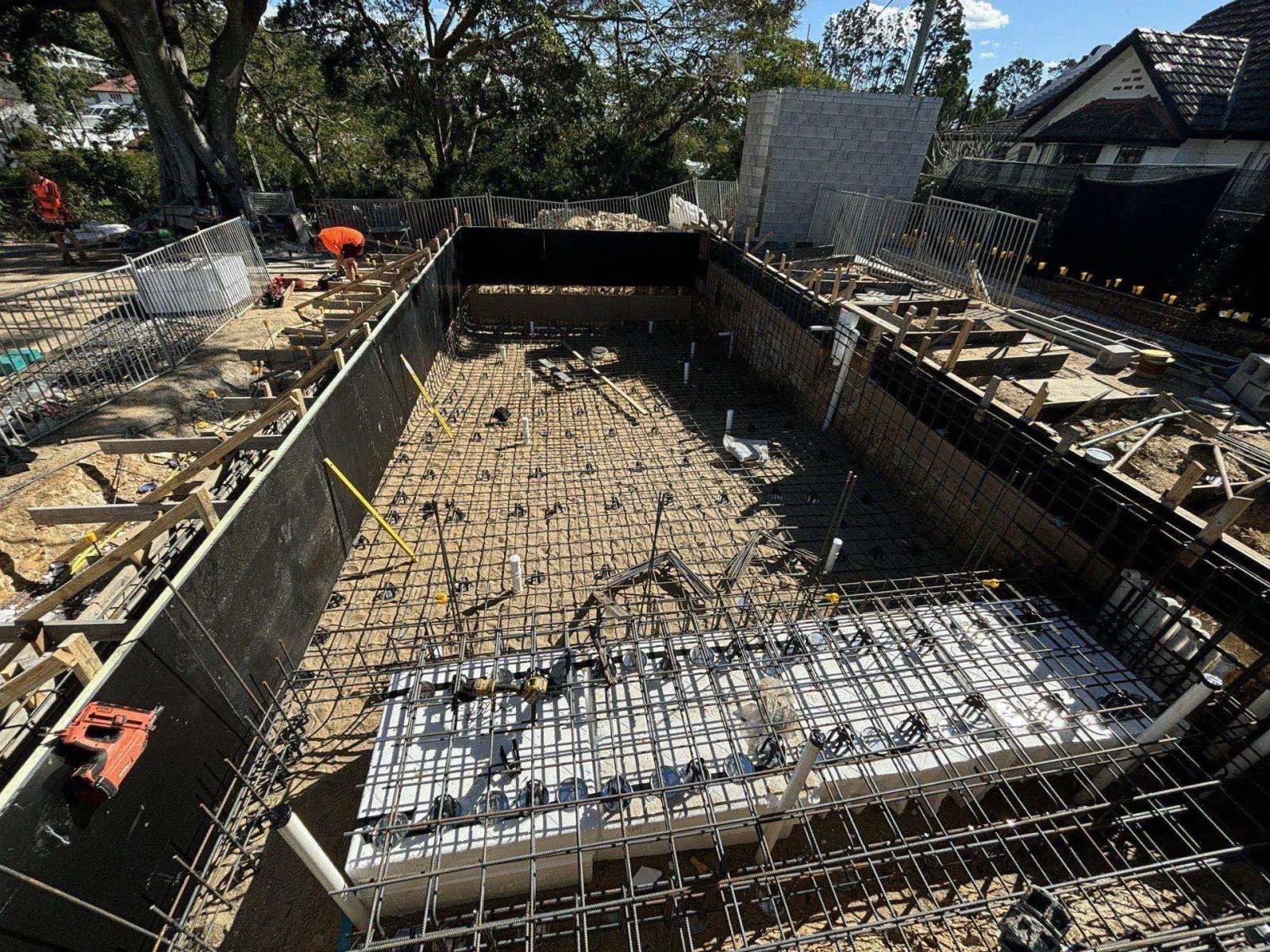 Windsor pool shotcrete shell