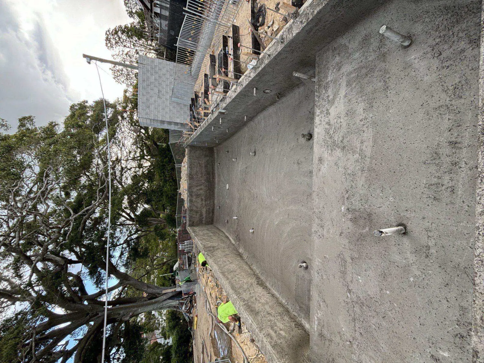 Windsor pool construction progress